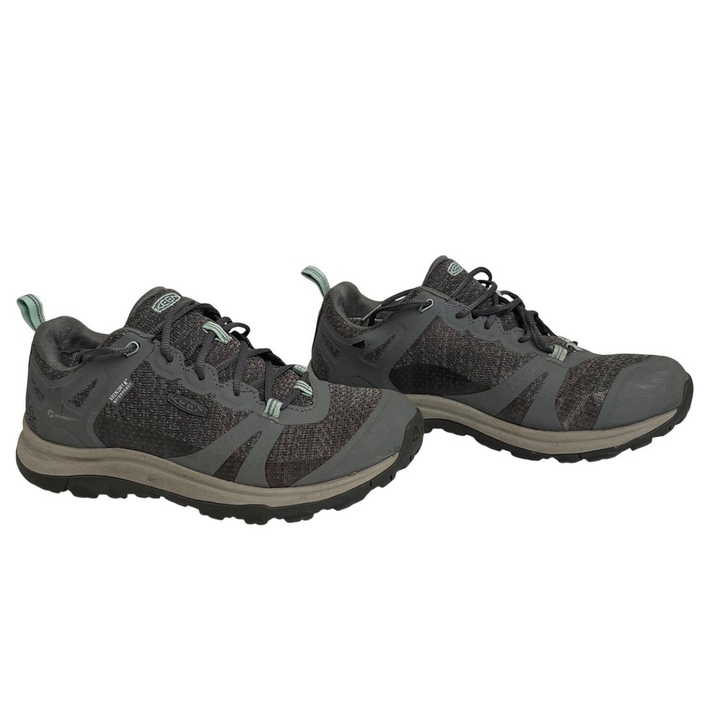 Keen Women's Gray Athletic Hiking Shoes with Mint Accents